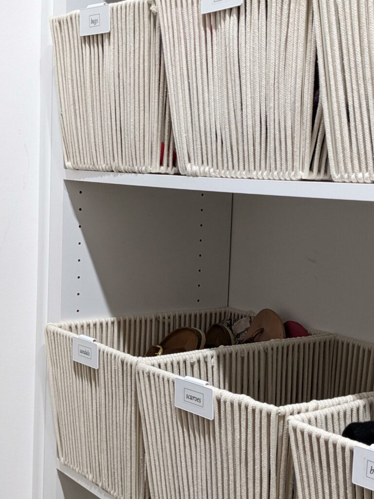 Add a bin for travel or flip flops @wellnest